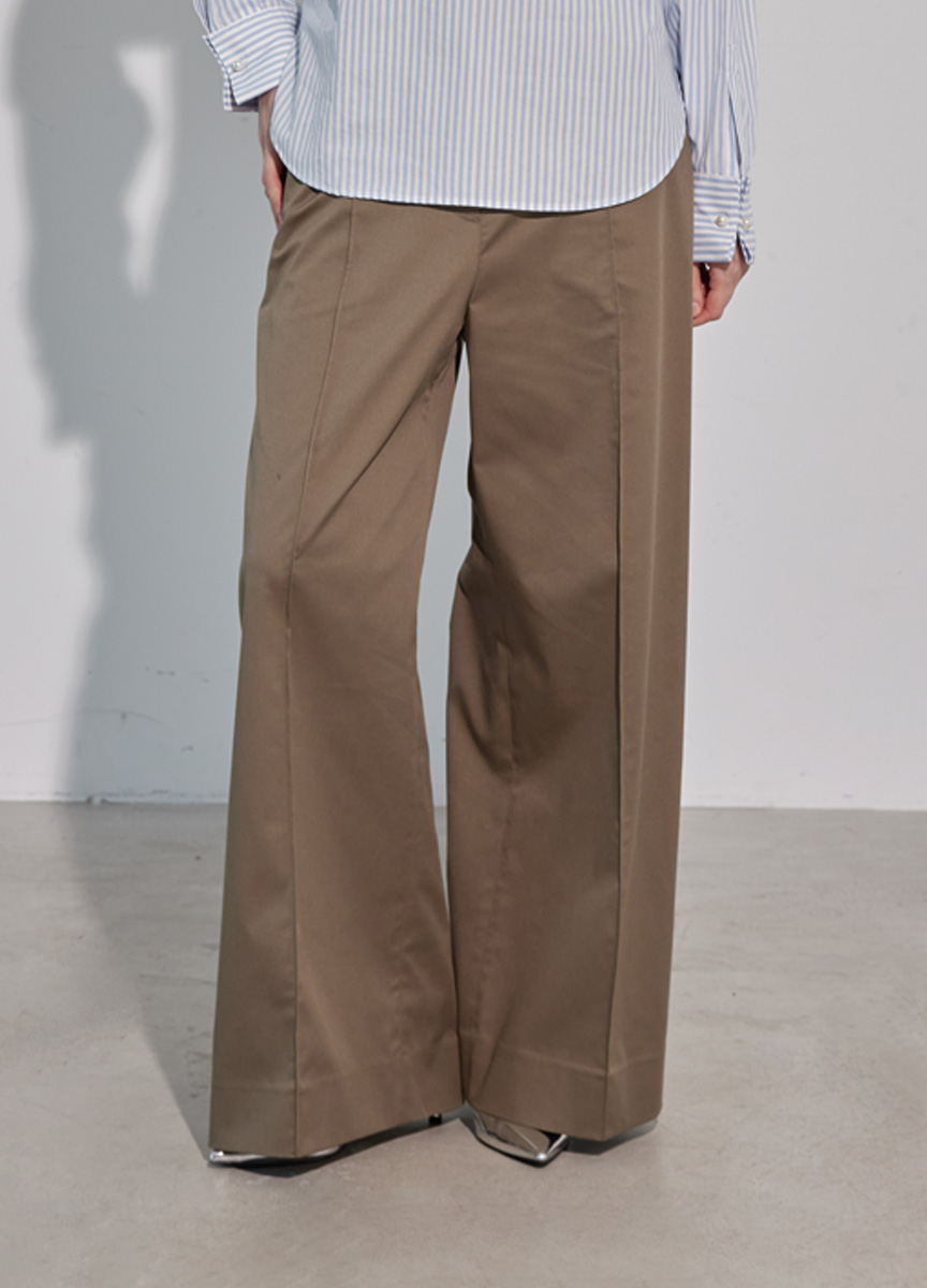 混棉口袋蓋設計直筒褲